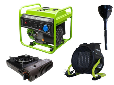 Инверторный генератор Zipper ZI-STE2800IV + газовая плитка Orcamp CK-505 + электрический обогреватель Gardyer