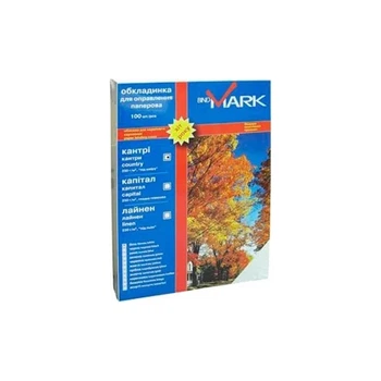 Обложка для переплета bindMARK карт. Кантри А4 230 г/м2 (100 шт.) белая (41701)