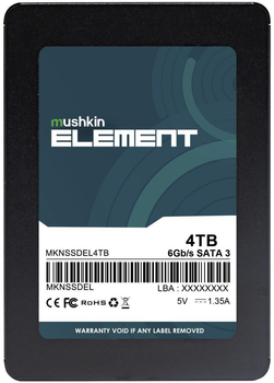 SSD диск Mushkin Element 4TB 2.5″ SATA III 3D NAND TLC (MKNSSDEL4TB)