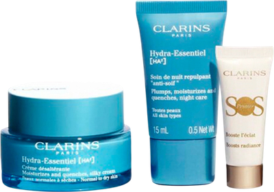 Набір для догляду за обличчям Clarins Крем 50 мл + Крем 15 мл + База під макіяж 10 мл (3666057327490)