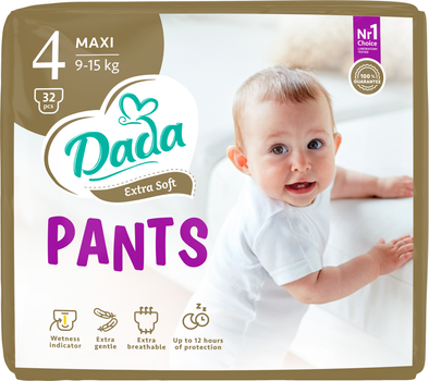 Трусики-Підгузки Dada Extra Soft 4 Maxi 9-15 кг 32 шт. (4820174980689)