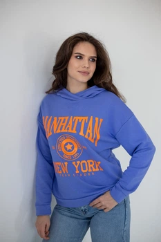 Худі для жінок АвексТекс 09-5399-114Н 44 синьо-бузковий manhattan