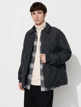 Куртка демісезонна чоловіча Uniqlo 140741861 2XL Чорна (1159829148)