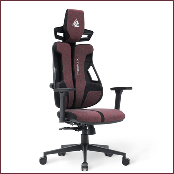 Геймерське крісло Cyberlux V8 Fabric Red (арт. GM-V8 FR)