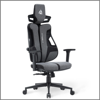 Геймерське крісло Cyberlux V8 Fabric Grey (арт. GM-V8 FG)