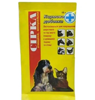 Сера кормовая Продукт 15 г для животных и птиц