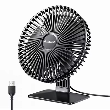 Вентилятор GAIATOP TF61, 13.5cm, 3 скорости, USB 5V 1m, Black