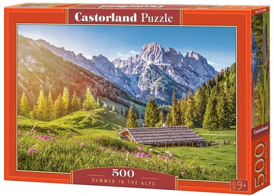 Пазл Лето в Альпах 500 деталей Castorland