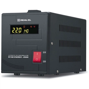 Стабилизатор REAL-EL Stab Energy-2000 Black