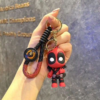 Брелок Deadpool "Marvel" (Дедпул "Марвел") червоний