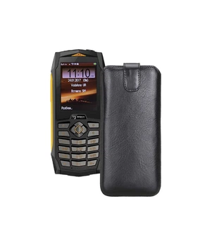 Витяжка з екошкіри для телефону Sigma MOBILE X-TREME PQ68 Чорний