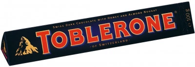 Шоколад Toblerone Dark Chocolane Almond Nougat Мигдальна Нуга чорний, 100 г