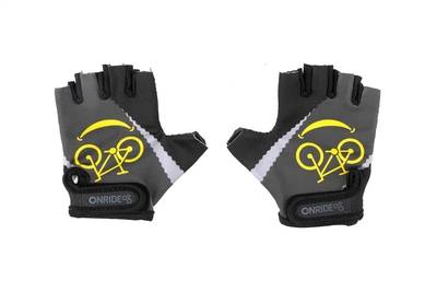 Рукавички дитячі Onride Gem чорний-сірий 9-10 років.