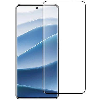 Вигнуте захисне 3D скло для Xiaomi Redmi Note 14 Pro+ 5G з чорною рамкою