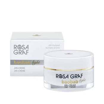 Легкий омолоджуючий крем з екстрактом плодів баобабу та Q10 Rosa Graf BAOBAB light 24h-CREAM 50ml