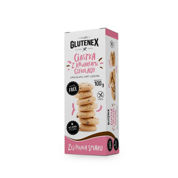 Печиво без глютену зі шматочками шоколаду Glutenex 100 г