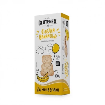Печиво без глютену з бананом Glutenex 100 г