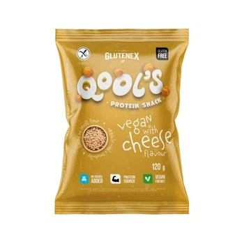 Снеки протеиновые без глютена со вкусом сыра Qool`s Glutenex 120 г