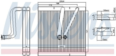 Испаритель кондиционера Nissens (92321)