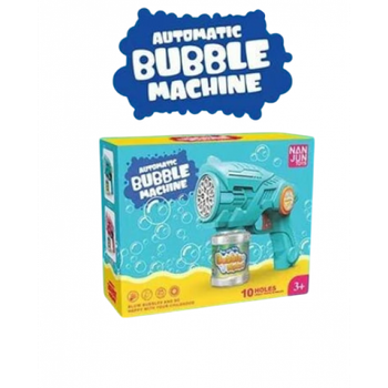 Игрушечный автоматический пистолет с мыльными бульбашками Bubble с подсветкой, в комплекте бутылочка с мыльным раствором (KL-116)
