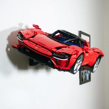 Настінне 3D Кріплення для Фірмового конструктора Technic Ferrari Daytona SP3 (42143) Ферарі Дайтона - Чорне