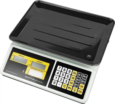 Ваги торговельні Grunhelm GSC-055 до 50 кг (BP136140) з калькулятором та акумулятором
