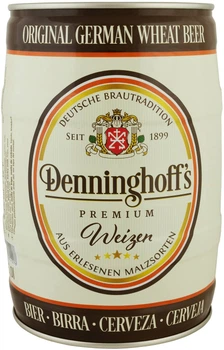Пиво Denninghoff's Weizen світле нефільтроване 5,3% 5 л (4260423410176)