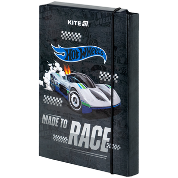 Папка для зошитів на гумці Kite Hot Wheels картон B5 (HW25-210-1)