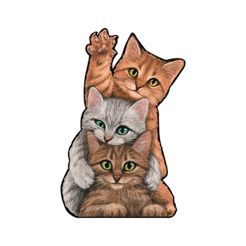 Деревянный пазл Семья Котят S - 21*21 см - 100 деталей