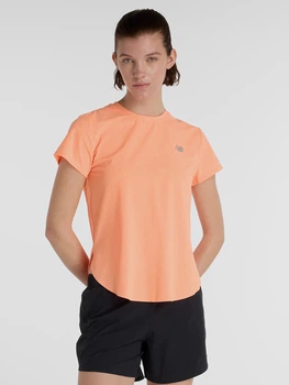 Спортивна футболка для фітнесу жіноча New Balance Race Day Ultra Light WT51227HMO M Помаранчева (197967393815)