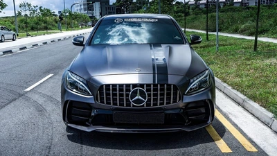 Передний бампер в сборе (C63 GT) для Mercedes C-class W205 2014-2021
