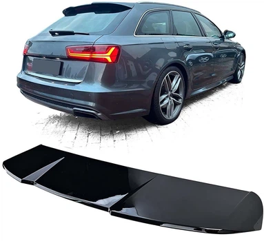 Спойлер для Audi A6 C7 2011-2017 Універсал, чорний глянець