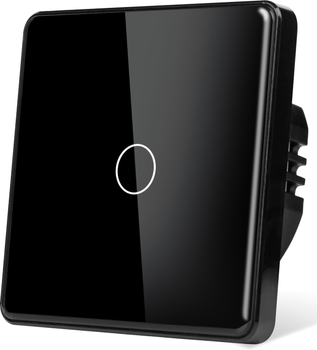 Розумний вимикач з WiFi + BLE 1DAL Сенсорний, Чорний, З нейтраллю (G86D-SW1G.WF.BL)