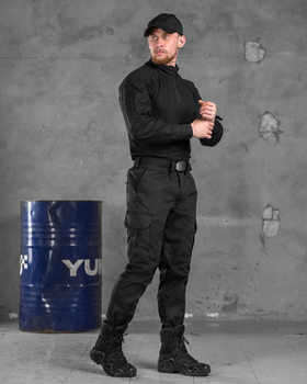 Тактический костюм squad black + бейсболка в подарок ВТ6596 (Размер: XXL)