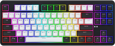 Клавіатура бездротова HATOR Rockfall 3 Mecha TKL Wireless Orange чорний (HTK850UA) 300296