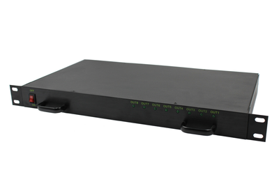 Блок живлення RCI PSU108-1U (10A, 12VDC, 8 виходів, в рековому 1U металевому корпусі 483*250*44 мм.)