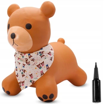 Дитячий гумовий надувний джемпер з насосом і банданою TEDDY