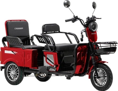 Електричний трицикл Crosser Transit TR-5 (1200W 72V/24Ah) - Червоний