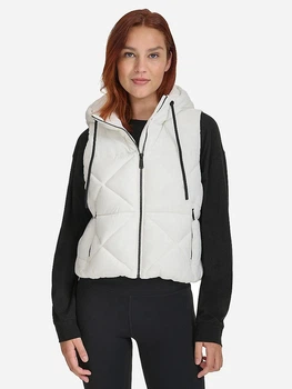 Теплый жилет короткий женский Calvin Klein 213739700 M Белый (1159831108)