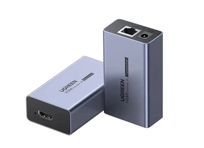 Переходник UGREEN CM609 HDMI Over Ethernet Extender 50m Gray (90811EU)