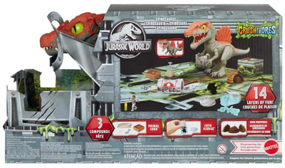 Набір Mattel Jurassic World Crushivores Spinosaurus Cage Crasher HTP71 (194735195961)