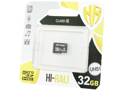 Карта пам'яті Hi-Rali 32 GB microSDHC class 10 UHS-I (HI-32GBSD10U1-00)