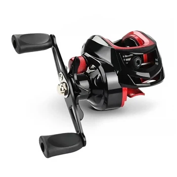 Катушка мультипликаторная Yumoshi AK 200 Black-Red Right рыболовная катушка
