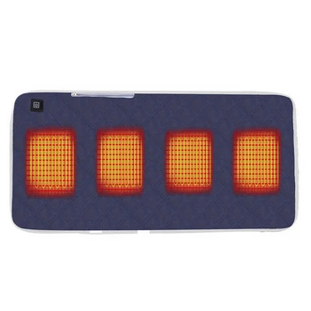 Накидка на кресло Lesko 702 45*90 см USB Blue с подогревом