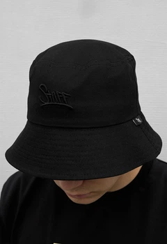 Мужская Панама Стаф Черная Однотонная С Логотипом Спортивная Staff All Black Logo Универсальный (338538)