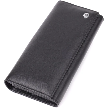 Солідний жіночий гаманець із натуральної шкіри ST Leather bg230fash88 Чорний