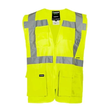 Жилет сигнальный Sizam COVENTRY (XXXL, желтый) со световозвращателями (25528)