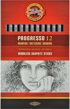 Ołówek grafitowy Koh-i-Noor Progresso 8911/8B (12 szt) (8593539005841)