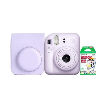 Набор камера моментальной печати Fujifilm Instax Mini 12 Purple + чехол + фотопленка 10 шт