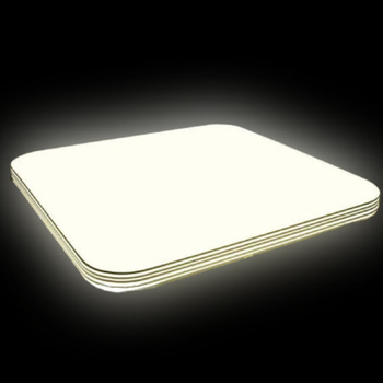 Світильник світлодіодний S-Led Квадрат із декором Gold 50W З пультом керування SmartLed